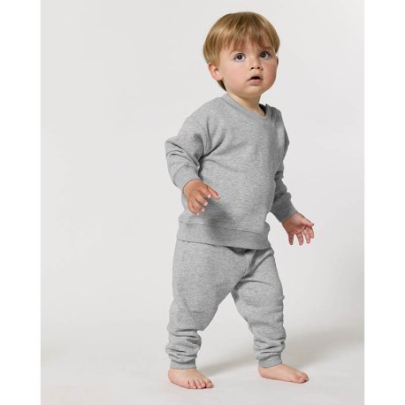 Detské nohavice (STANLEY/STELLA Baby Tumbler) > šedá (heather) > 6/12M