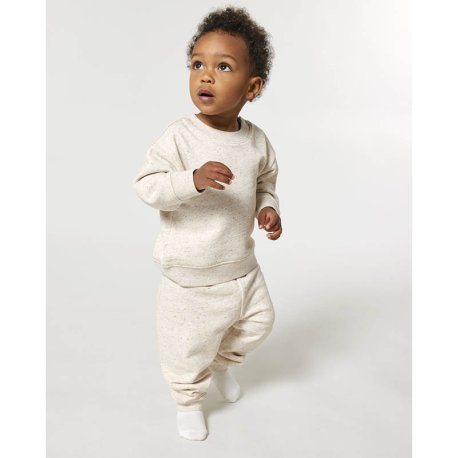 Detské nohavice (STANLEY/STELLA Baby Tumbler) > biela (eco heather) > 18/24M
