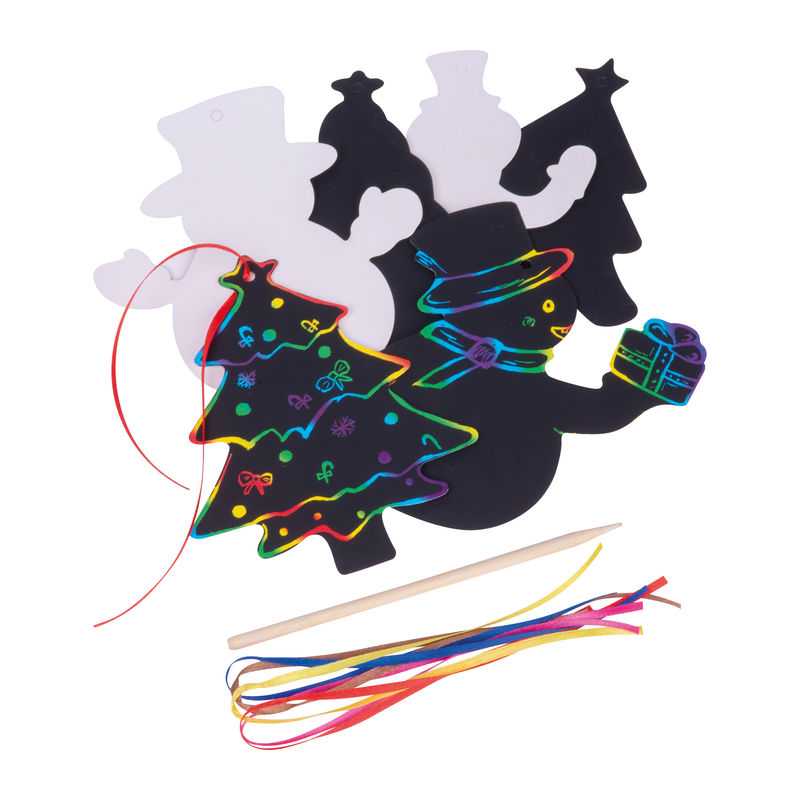 Ozdoba v technike škrabacieho umenia > viacfarebná