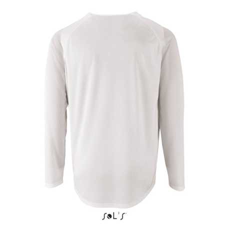 Pánske tričko (SOL'S SPORTY LSL MEN - LONG-SLEEVE SPORTS T-SHIRT) > biela > L