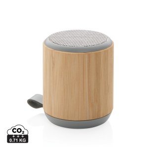 Bambusový bezdrôtový reproduktor 3W > hnedá