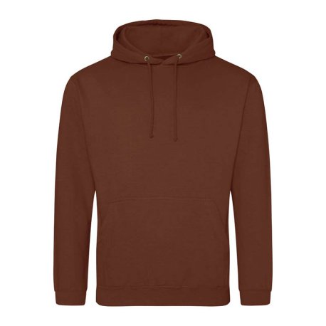 Unisex mikina (AWDis COLLEGE HOODIE) > červená (rust) > 2XL