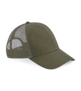 Unisex šiltovka (Beechfield Organic Cotton Trucker Cap) > zelená (olive)