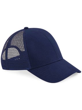 Unisex šiltovka (Beechfield Organic Cotton Trucker Cap) > modrá (oxford navy)