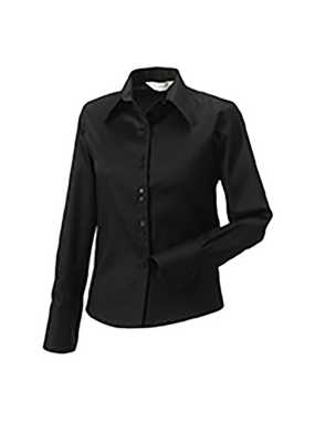 Dámska košeľa(Long Sleeve Ultimate Non-Iron RUSSELL) > čierna > S