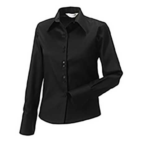 Dámska košeľa(Long Sleeve Ultimate Non-Iron RUSSELL) > čierna > XS