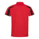 Pánska polokošeľa (Just Cool CONTRAST COOL POLO) > červená (fire) / čierna (jet) > XL
