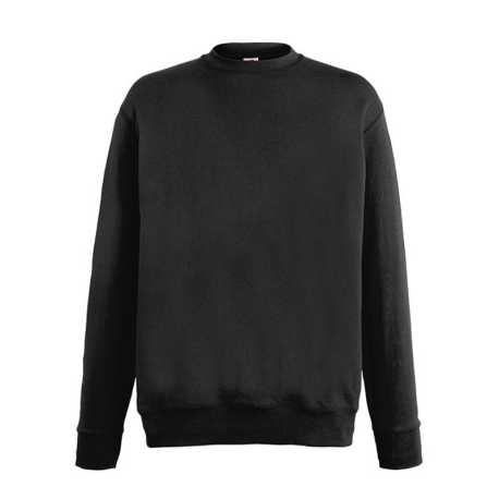 Pánska mikina (FRUIT OF THE LOOM Lightweight Set-In Sweat) > čierna > S