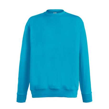 Pánska mikina (FRUIT OF THE LOOM Lightweight Set-In Sweat) > modrá (azure) > S