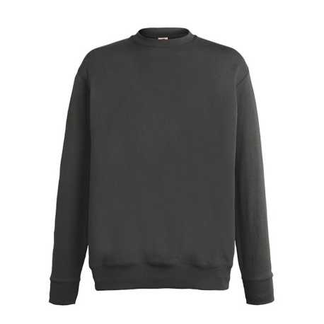 Pánska mikina (FRUIT OF THE LOOM Lightweight Set-In Sweat)>šedá (lightgraphite)>S