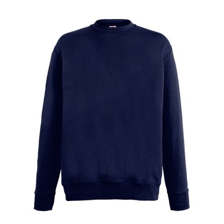Pánska mikina (FRUIT OF THE LOOM Lightweight Set-In Sweat) > modrá (deep navy) > S