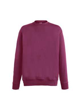 Pánska mikina (FRUIT OF THE LOOM Lightweight Set-In Sweat) > bordová > M