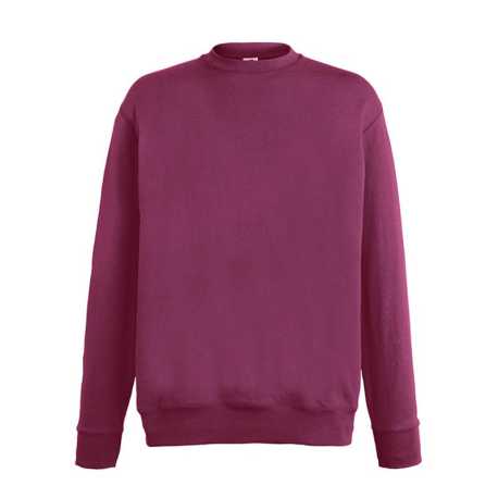 Pánska mikina (FRUIT OF THE LOOM Lightweight Set-In Sweat) > bordová > S