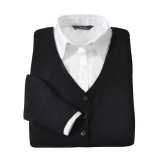 Dámsky sveter (PREMIER LADIES’ BUTTON THROUGH KNITTED CARDIGAN) > čierna > XL