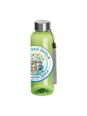 Fľaša z RPET, 500 ml > zelená (apple) (potlač loga v cene)