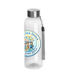 Fľaša z RPET, 500 ml > transparentná (potlač loga v cene)