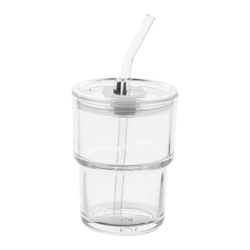 Sklenený cestovný hrnček > transparentná