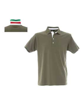 Unisex polokošeľa (RICCIONE  by JR) > zelená (army italy) > L