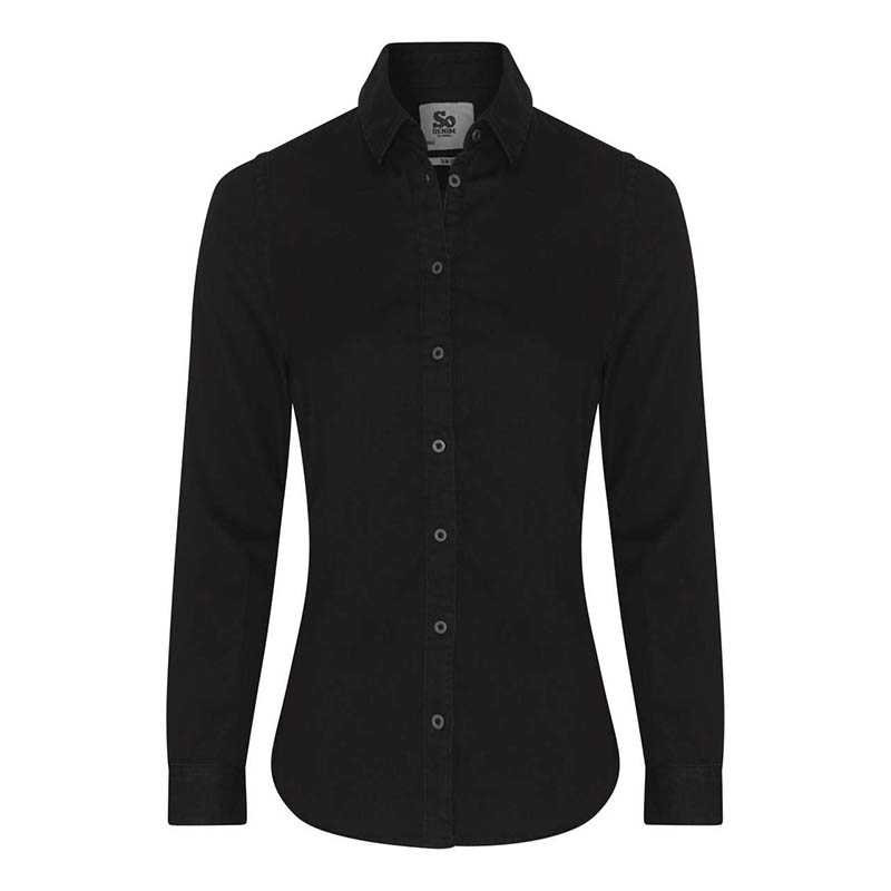 Dámska košeľa (So Denim LUCY DENIM SHIRT) > čierna > XL