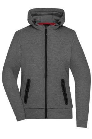 Dámska mikina(DAIBER Ladies Hooded Jacket) > šedá (darkmelange) > 2XL