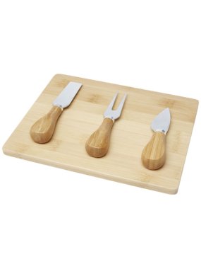 Bambusové prkénko a nástroje na sýr Ement>prírodná