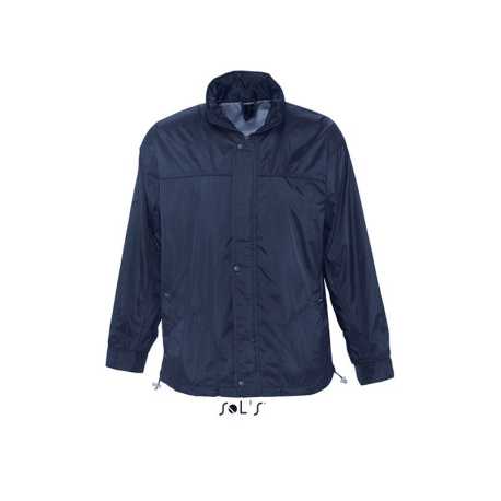 Pánska vetrovka (SOLS JERSEY-LINED WATERPROOF MENS WINDBREAKER) > modrá (navy) > S