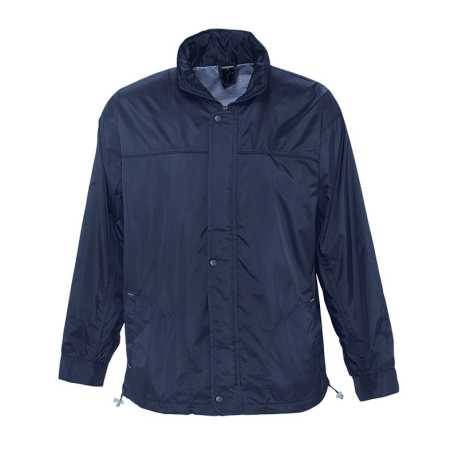 Pánska vetrovka (SOLS JERSEY-LINED WATERPROOF MENS WINDBREAKER) > modrá (navy) > S