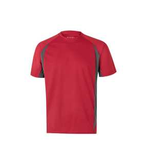 Pánske tričko (VELILLA TWO-TONE TECHNICAL T-SHIRT) > červená / šedá > M