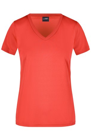 Dámske tričko (DAIBER Ladies Active-V) > červená (grenadine) > XS
