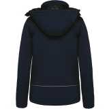 Dámska bunda (Kariban LADIES’ HOODED SOFTSHELL LINED PARKA) > modrá (navy) > XS