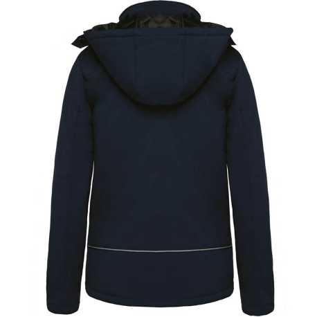 Dámska bunda (Kariban LADIES’ HOODED SOFTSHELL LINED PARKA) > modrá (navy) > XS
