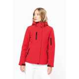 Dámska bunda (Kariban LADIES’ HOODED SOFTSHELL LINED PARKA) > čierna > XS