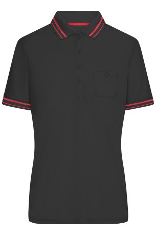 Dámska polokošeľa(J&N LADIES' POLO) > čierna / červená > S