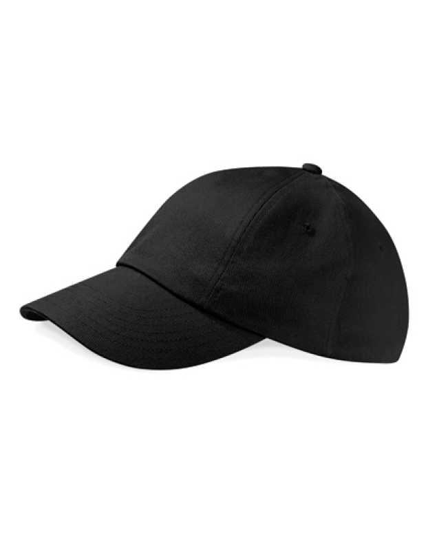 Unisex šiltovka (Beechfield Low Profile Heavy Cotton Drill Cap) > čierna