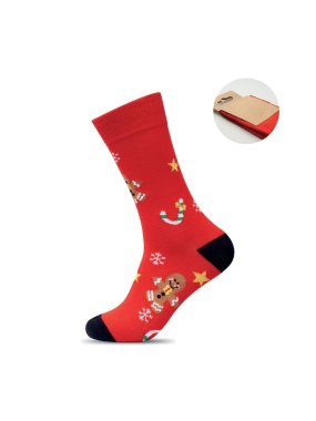 Vianočné ponožky > červená > M
