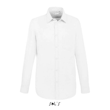 Pánska košeľa (SOL'S BOSTON FIT - LONG SLEEVE OXFORD SHIRT) > biela > S
