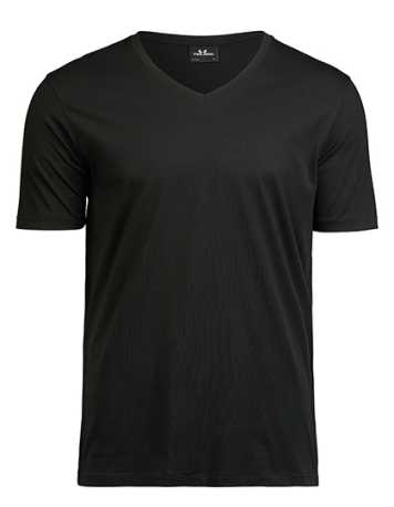 Unisex tričko (Tee Jays Mens Luxury V-Neck Tee) > čierna > 3XL