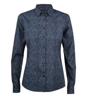 Dámska košeľa (James Harvest INDIGO BOW 37 WOMAN) > modrá (navy) / biela > M
