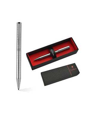 Kovové guľôčkové pero s otočným mechanizmom "PIERRE CARDIN" > strieborná