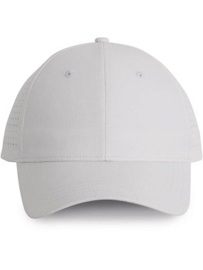 6 panelová šiltovka (K-UP PERFORATED PANEL CAP - 6PANELS) > biela