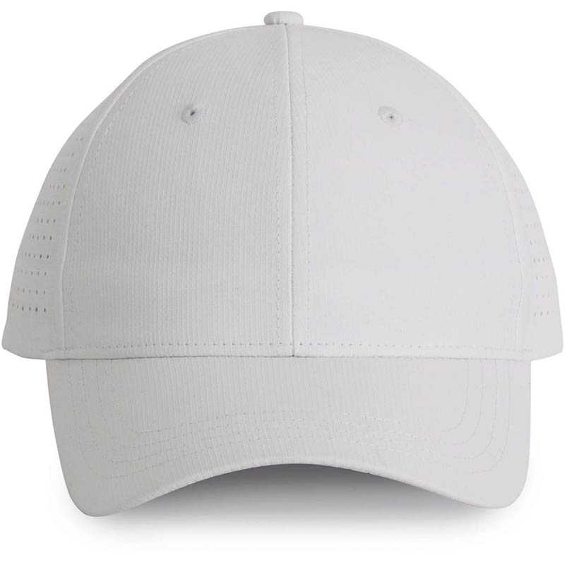 6 panelová šiltovka (K-UP PERFORATED PANEL CAP - 6PANELS) > biela