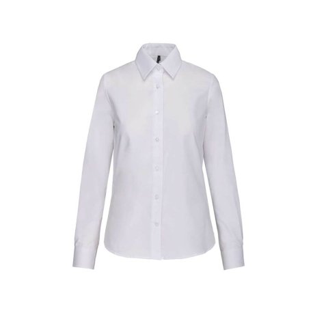 Dámska košeľa (KARIBAN LADIES LONG SLEEVE SHIRT) > biela > XS