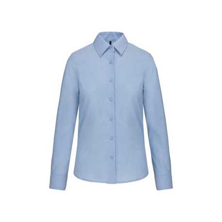 Dámska košeľa (KARIBAN LADIES LONG SLEEVE SHIRT) > modrá (oxford) > XS
