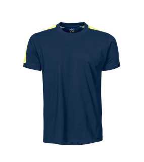 Pánske tričko (PROJOB T-SHIRT) > modrá / žltá > XL