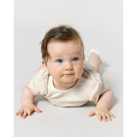 Detské body (STANLEY/STELLA Baby Body) > biela (eco heather) > 9/12M