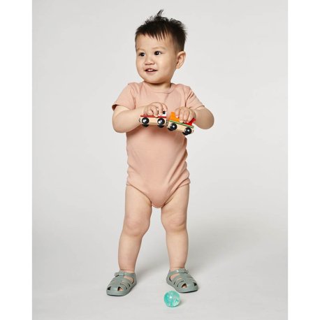 Detské body (STANLEY/STELLA Baby Body) > ružová (fraice peche) > 12/18M