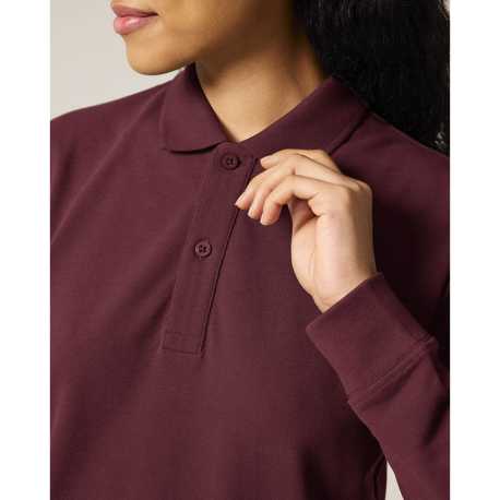 Unisex polokošeľa (STANLEY\STELLA Prepster 2.0 Long Sleeve) > červená (burgundy) > 2XS