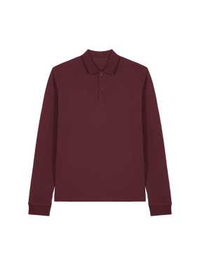 Unisex polokošeľa (STANLEY\STELLA Prepster 2.0 Long Sleeve) > červená (burgundy) > M