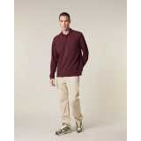 Unisex polokošeľa (STANLEY\STELLA Prepster 2.0 Long Sleeve) > červená (burgundy) > 2XS