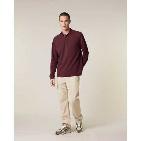 Unisex polokošeľa (STANLEY\STELLA Prepster 2.0 Long Sleeve) > červená (burgundy) > 2XS